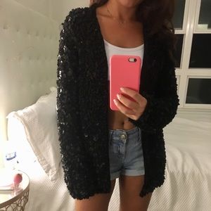 Black Sequin Zara Jacket